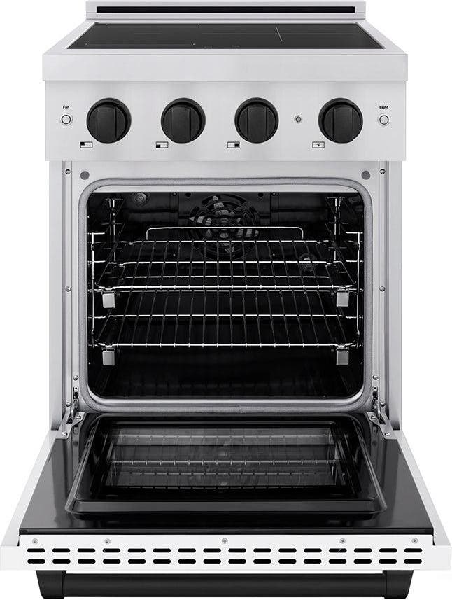 Zline SINRZWM24MB Stainless Steel With White Matte Door And Matte Bl...