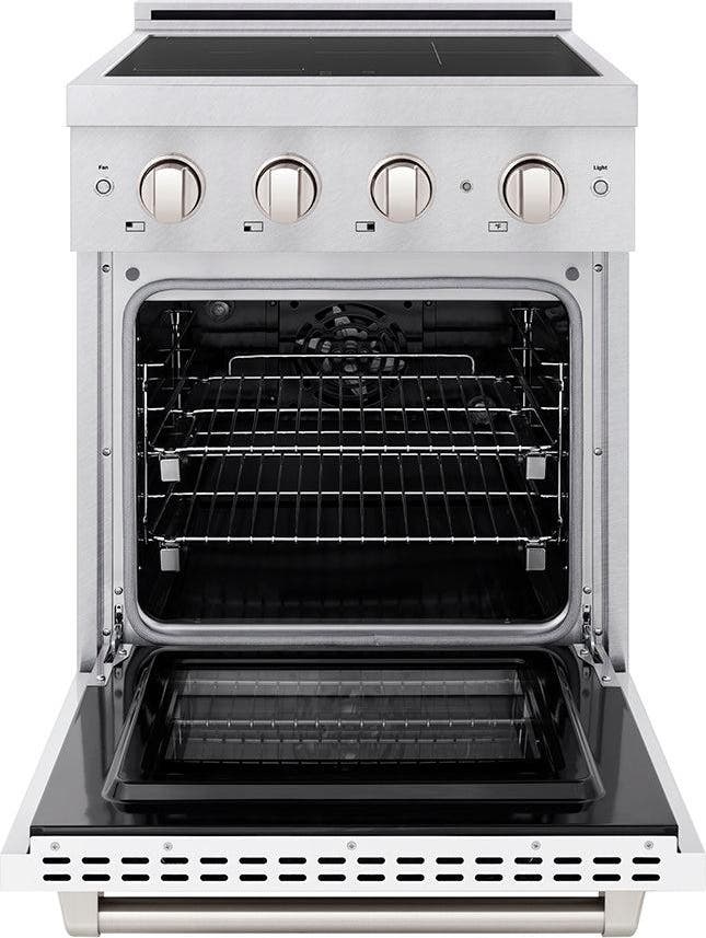 Zline SINRSWM24 Satin Stainless Steel With White Matte Door