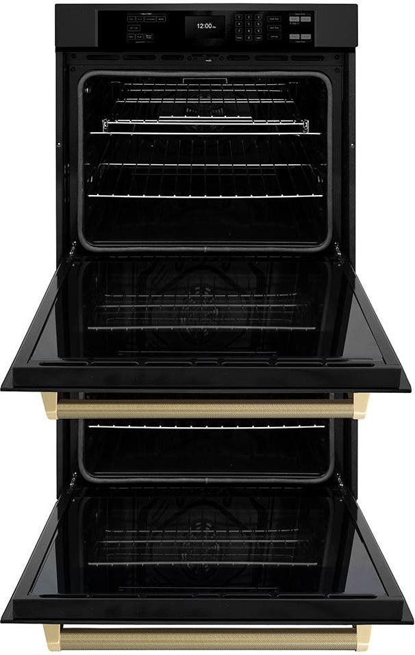 Zline WADBZ30KCB Black Stainless Steel With Champagne Bronze Helix ...