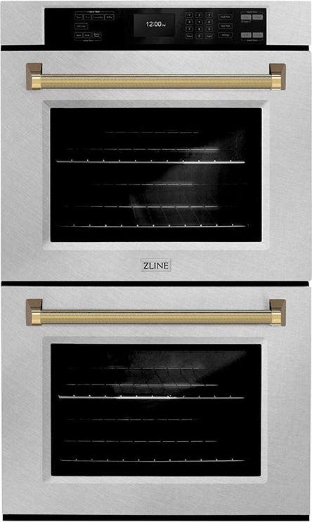 Zline WADSZ30KG Satin Stainless Steel With Polished Gold Helix Han...