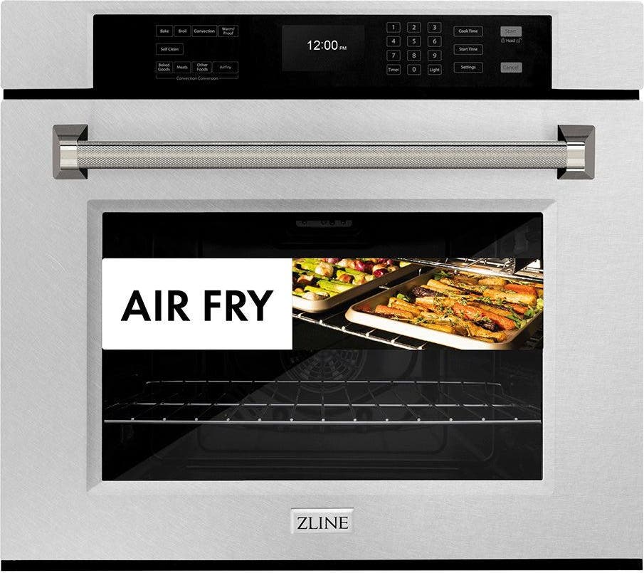 Zline WASSZ30KPN Satin Stainless Steel With Polished Nickel Helix H...