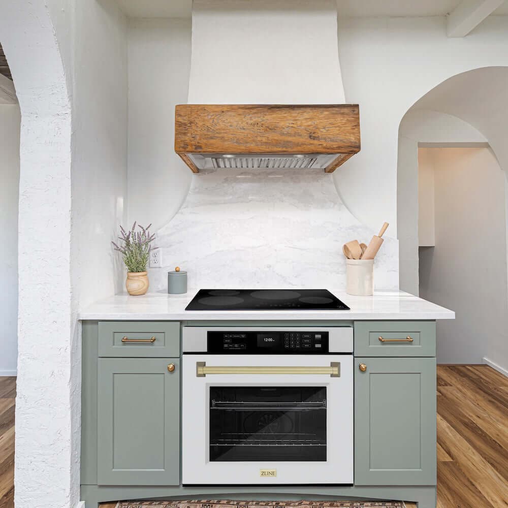 Zline WASSZWM30CB Durasnow Stainless Steel With White Matte Door And...