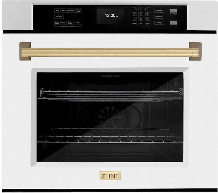 Zline WASSZWM30CB Durasnow Stainless Steel With White Matte Door And...