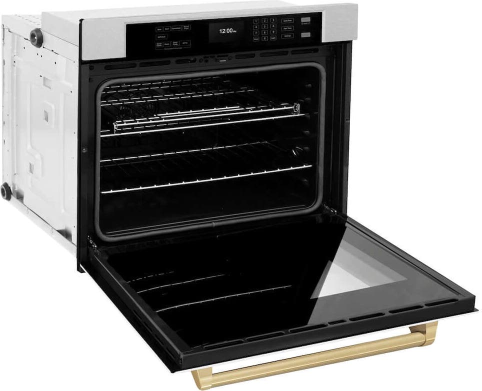 Zline WASSZWM30CB Durasnow Stainless Steel With White Matte Door And...