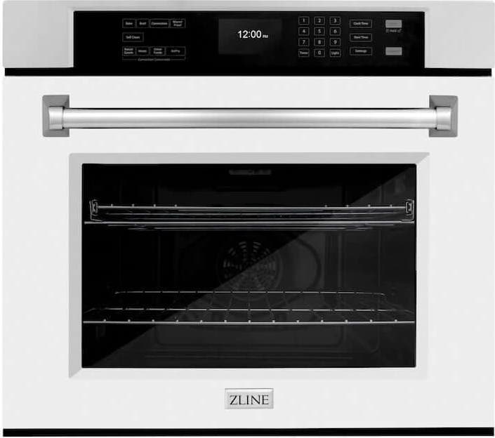 Zline WASWM30 Stainless Steel With White Matte Door