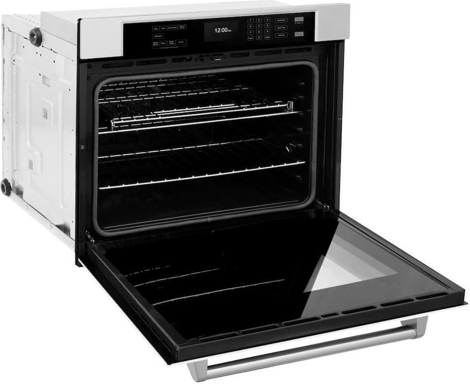 Zline WASWM30 Stainless Steel With White Matte Door