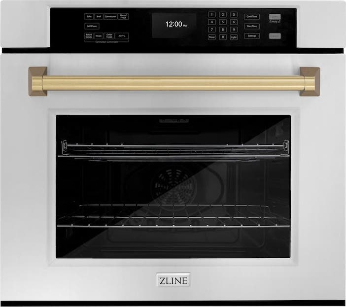 Zline WASZ30CB Stainless Steel With Champagne Bronze Handle