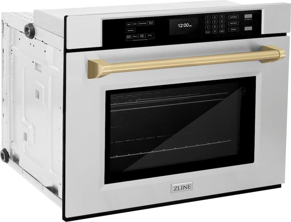 Zline WASZ30CB Stainless Steel With Champagne Bronze Handle