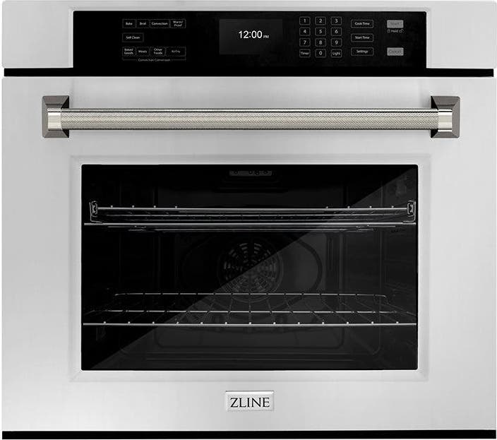 Zline WASZ30KPN Stainless Steel With Polished Nickel Helix Handle
