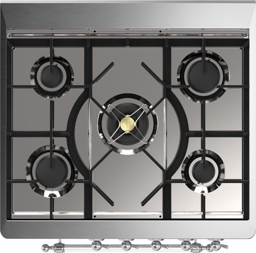 Ilve UM30NR3AWCLP Antique White With Chrome Trim, Liquid Propane