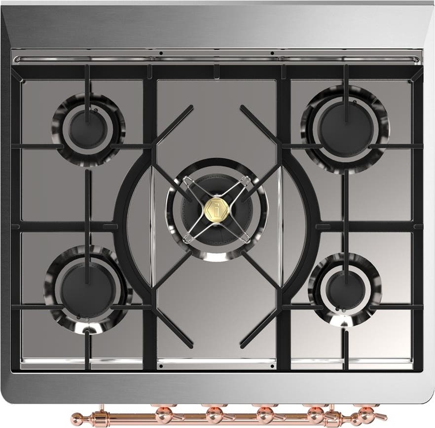 Ilve UM30NR3AWP Antique White With Copper Trim, Natural Gas