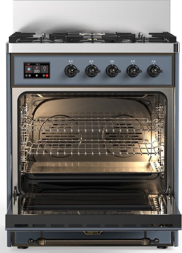 Ilve UM30NR3BGB Blue Grey With Burnished Trim, Natural Gas