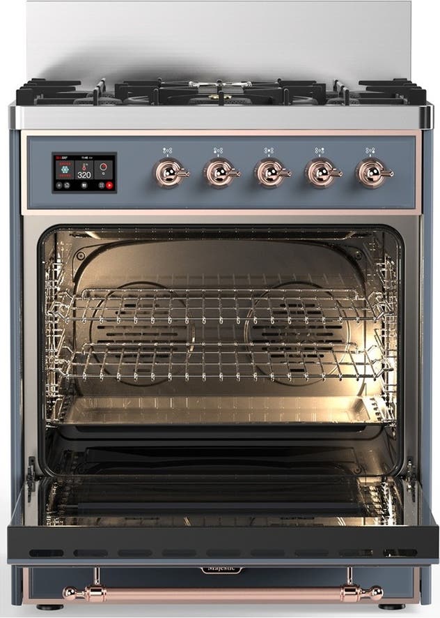 Ilve UM30NR3BGP Blue Grey With Copper Trim, Natural Gas
