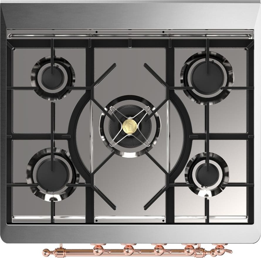 Ilve UM30NR3BGP Blue Grey With Copper Trim, Natural Gas