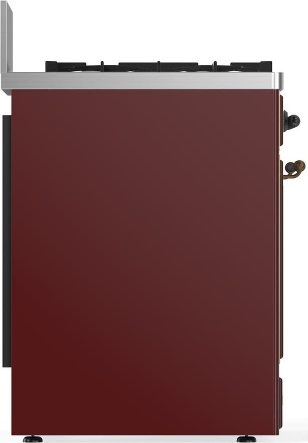 Ilve UM30NR3BUBLP Burgundy With Burnished Trim, Liquid Propane