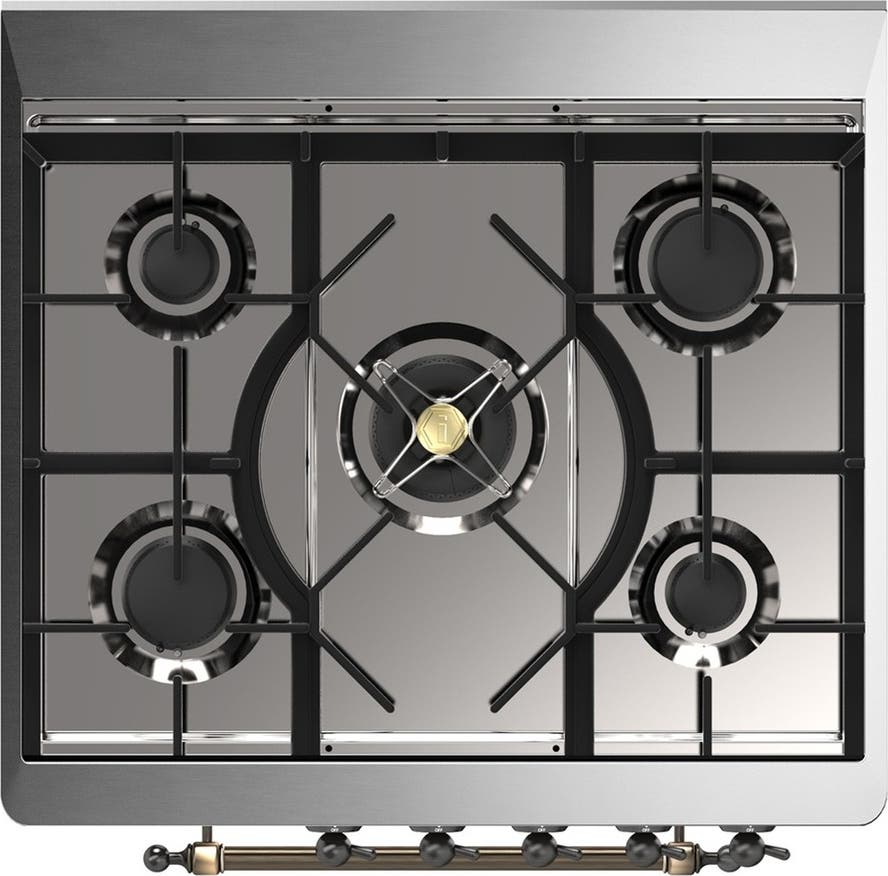 Ilve UM30NR3EGBLP Emerald Green With Burnished Trim, Liquid Propane