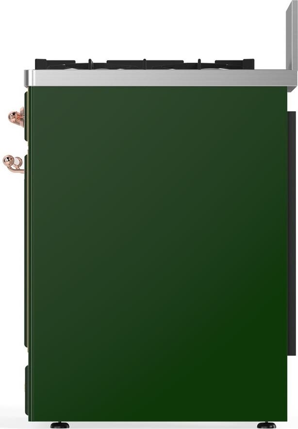 Ilve UM30NR3EGPLP Emerald Green With Copper Trim, Liquid Propane