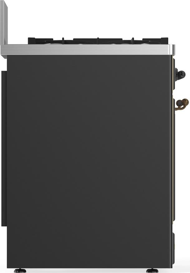 Ilve UM30NR3MGBLP Matte Graphite With Burnished Trim, Liquid Propane