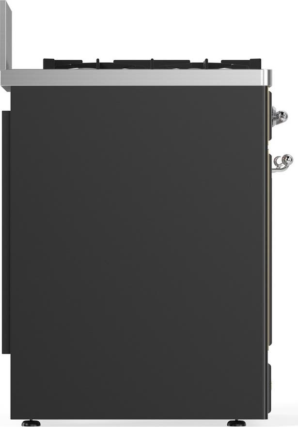 Ilve UM30NR3MGCLP Matte Graphite With Chrome Trim, Liquid Propane