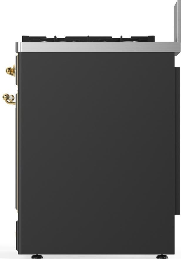 Ilve UM30NR3MGG Matte Graphite With Brass Trim, Natural Gas