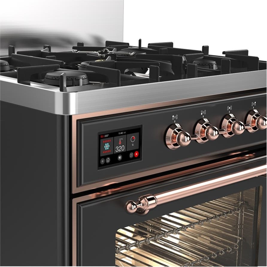 Ilve UM30NR3MGP Matte Graphite With Copper Trim, Natural Gas