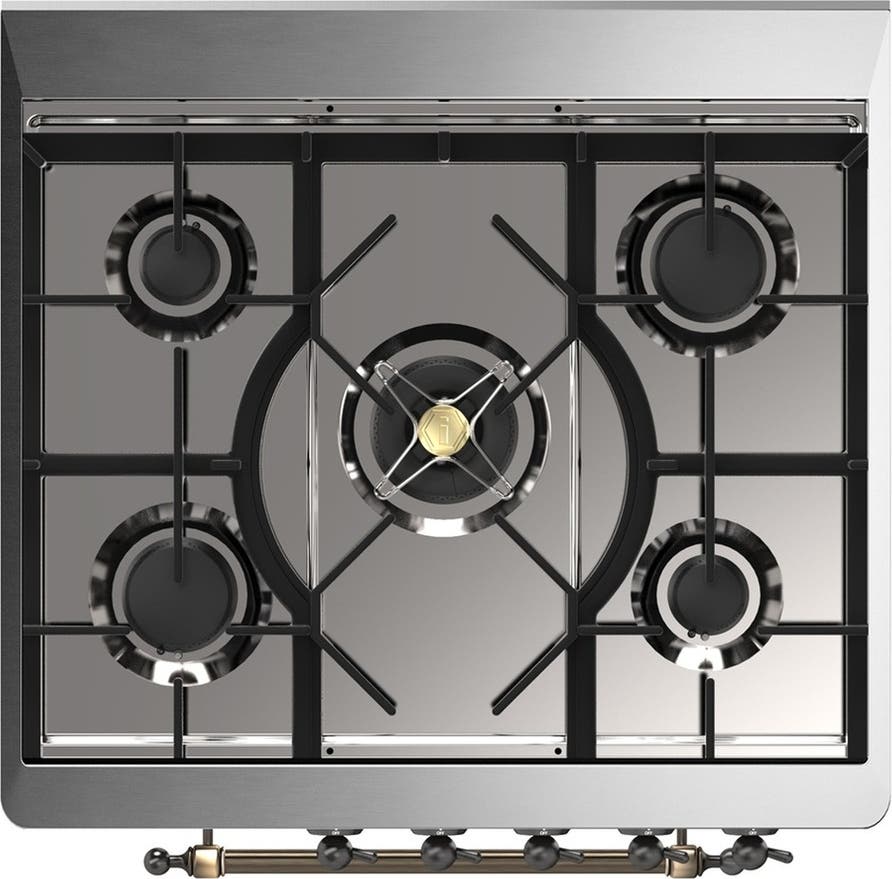 Ilve UM30QNR3AWB Antique White With Burnished Trim, Natural Gas