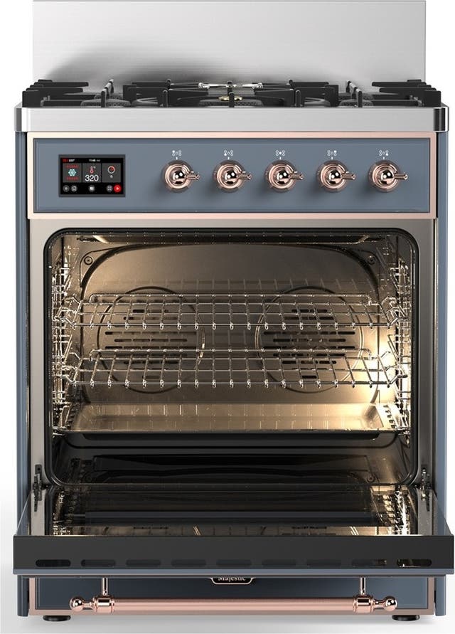 Ilve UM30QNR3BGPLP Blue Grey With Copper Trim, Liquid Propane