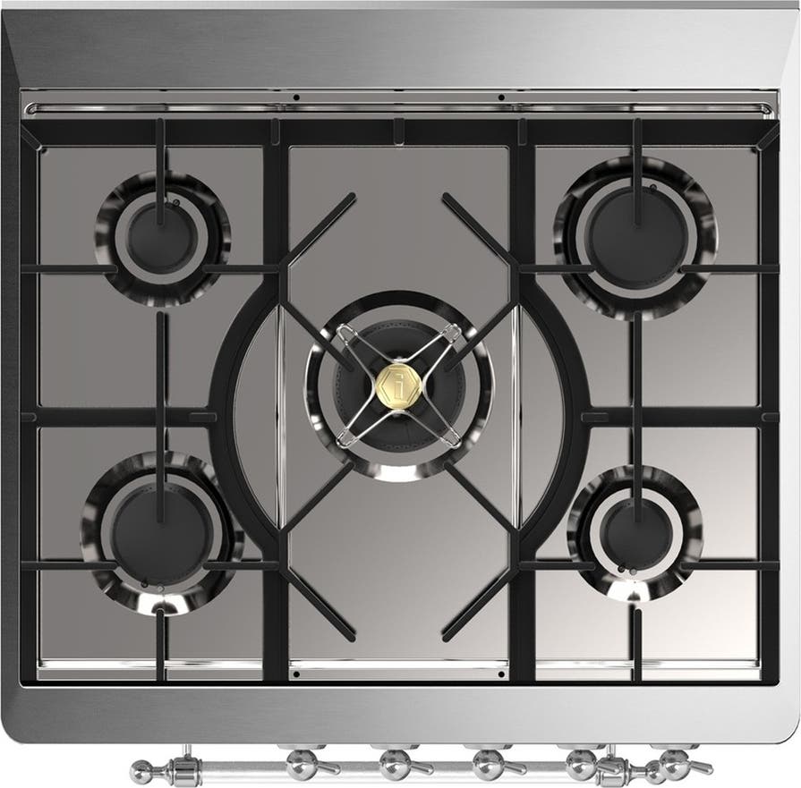 Ilve UM30QNR3BUC Burgundy With Chrome Trim, Natural Gas
