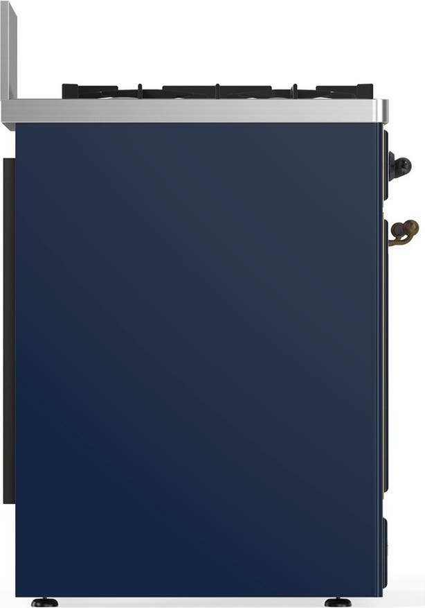 Ilve UM30QNR3MBBLP Midnight Blue With Burnished Trim, Liquid Propane