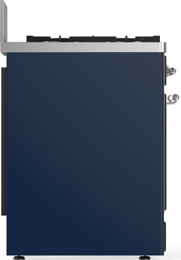 Ilve UM30QNR3MBCLP Midnight Blue With Chrome Trim, Liquid Propane