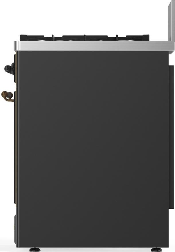 Ilve UM30QNR3MGBLP Matte Graphite With Burnished Trim, Liquid Propane