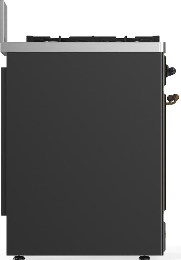 Ilve UM30QNR3MGBLP Matte Graphite With Burnished Trim, Liquid Propane