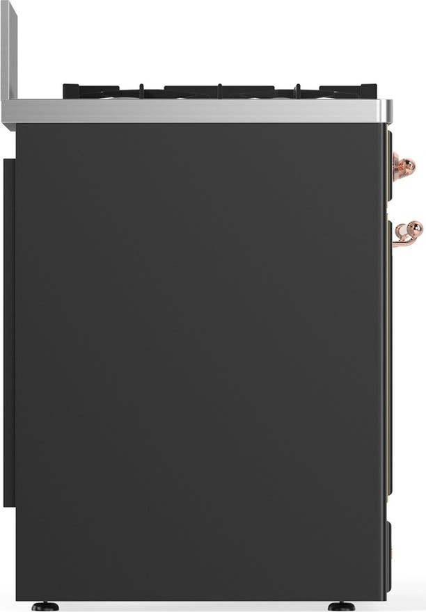 Ilve UM30QNR3MGPLP Matte Graphite With Copper Trim, Liquid Propane