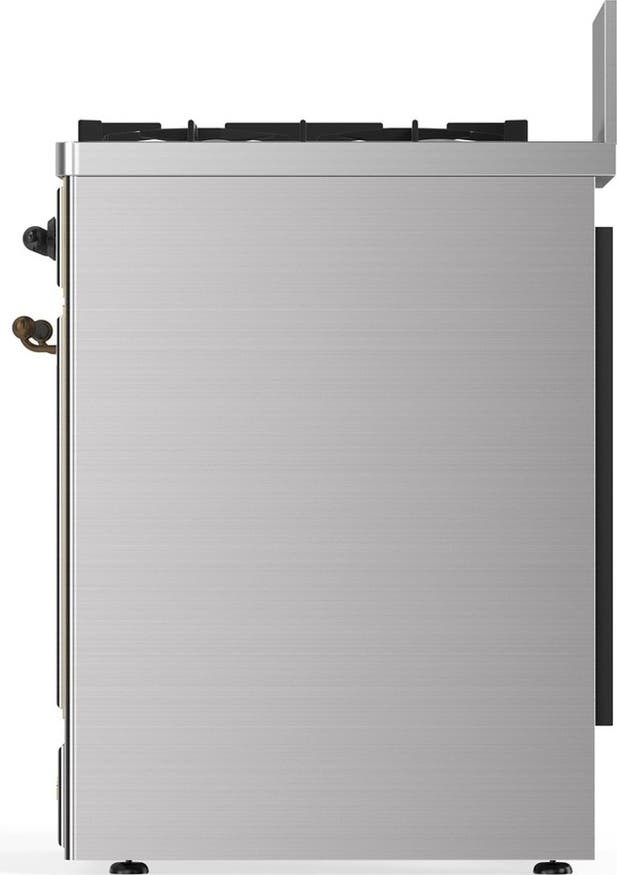Ilve UM30QNR3SSBLP Stainless Steel With Burnished Trim, Liquid Propan...