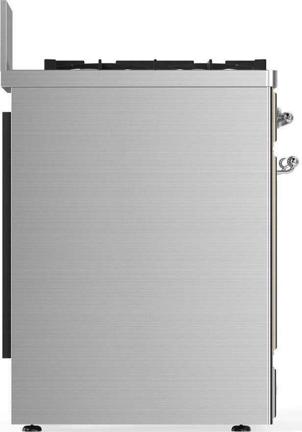 Ilve UM30QNR3SSC Stainless Steel With Chrome Trim, Natural Gas