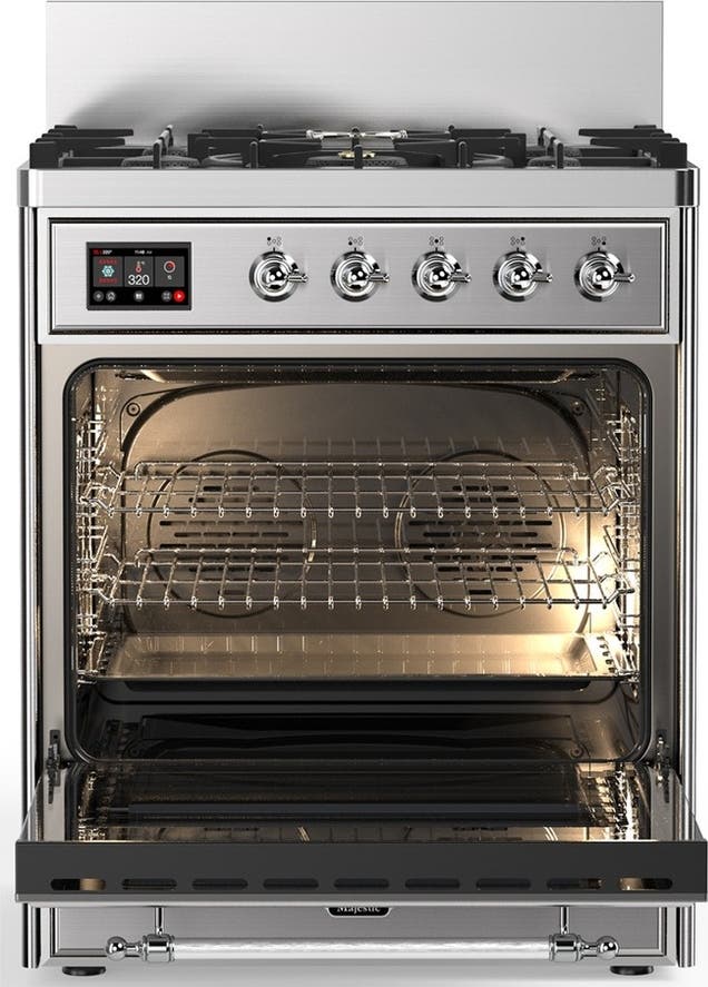 Ilve UM30QNR3SSCLP Stainless Steel With Chrome Trim, Liquid Propane