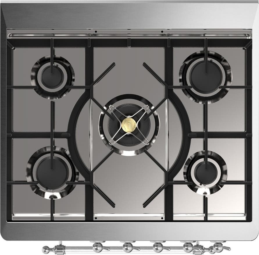 Ilve UM30QNR3SSCLP Stainless Steel With Chrome Trim, Liquid Propane