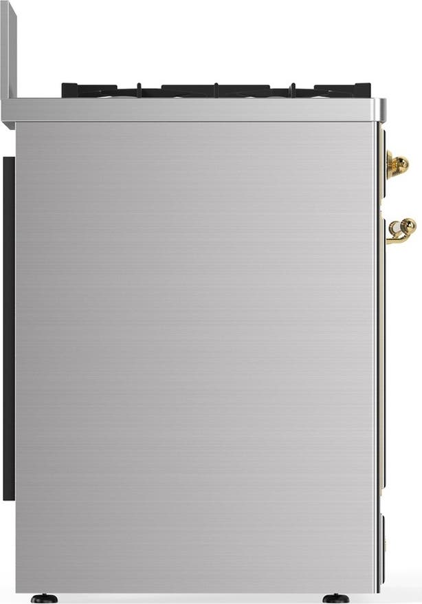 Ilve UM30QNR3SSG Stainless Steel With Brass Trim, Natural Gas