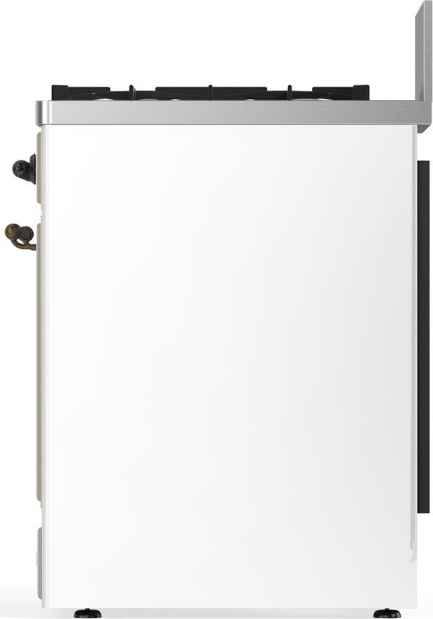 Ilve UM30QNR3WHB White With Burnished Trim, Natural Gas