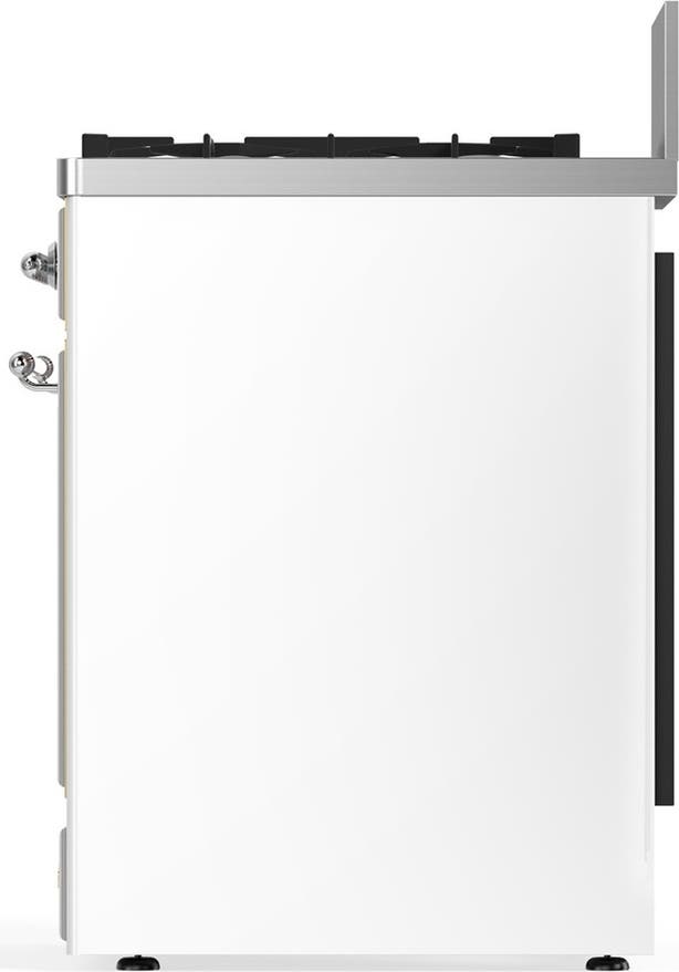 Ilve UM30QNR3WHC White With Chrome Trim, Natural Gas