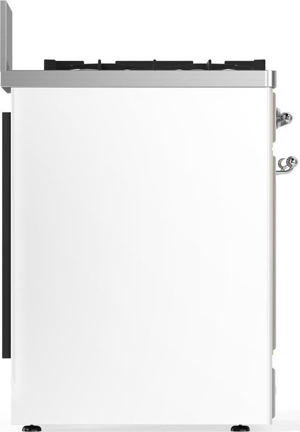 Ilve UM30QNR3WHCLP White With Chrome Trim, Liquid Propane