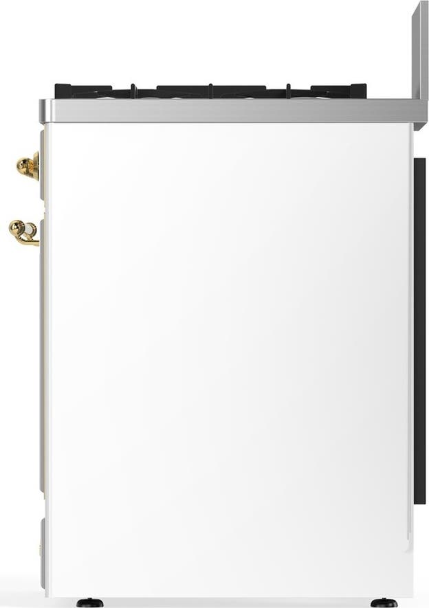 Ilve UM30QNR3WHG White With Brass Trim, Natural Gas