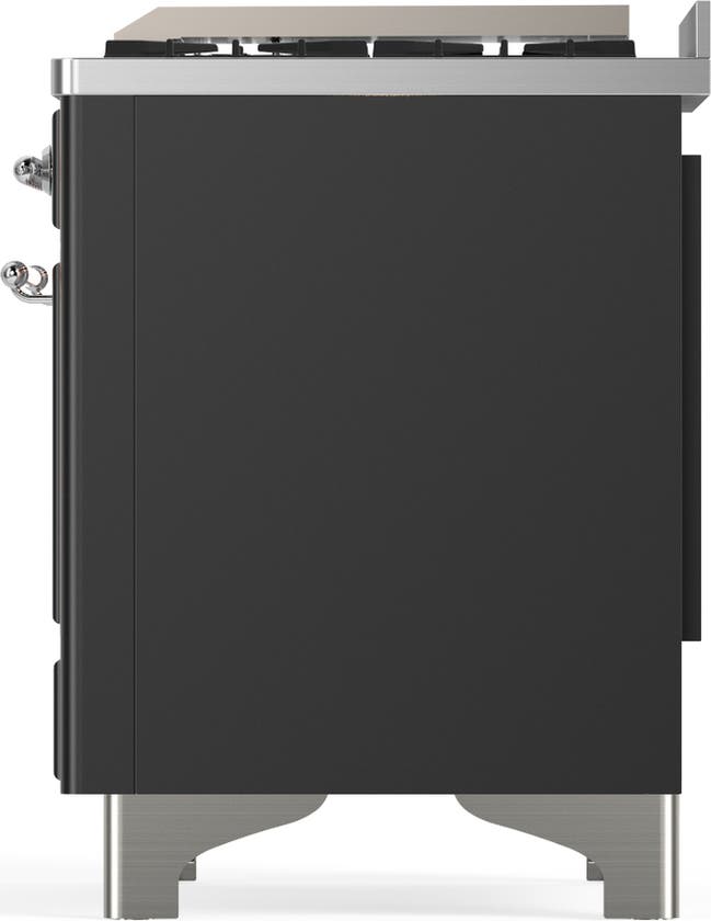 Ilve UM36FNR3MGCLP Matte Graphite With Chrome Trim, Liquid Propane