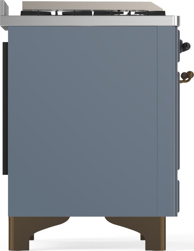 Ilve UM36FQNR3BGB Blue Grey With Burnished Trim, Natural Gas