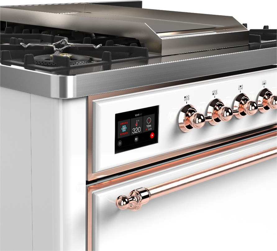 Ilve UM36FQNR3WHP White With Copper Trim, Natural Gas