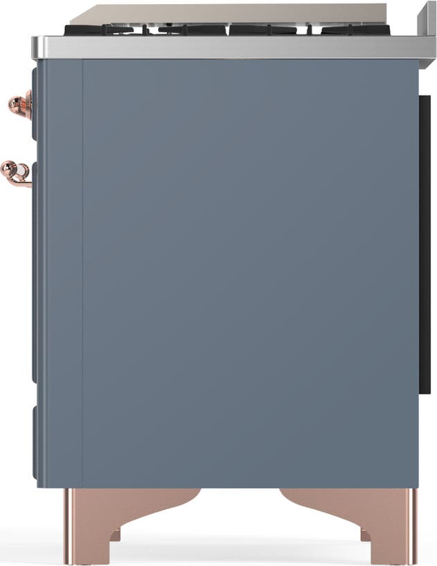 Ilve UM48FNR3BGPLP Blue Grey With Copper Trim, Liquid Propane