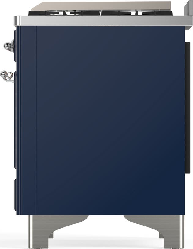Ilve UM48FQNR3MBC Midnight Blue With Chrome Trim, Natural Gas