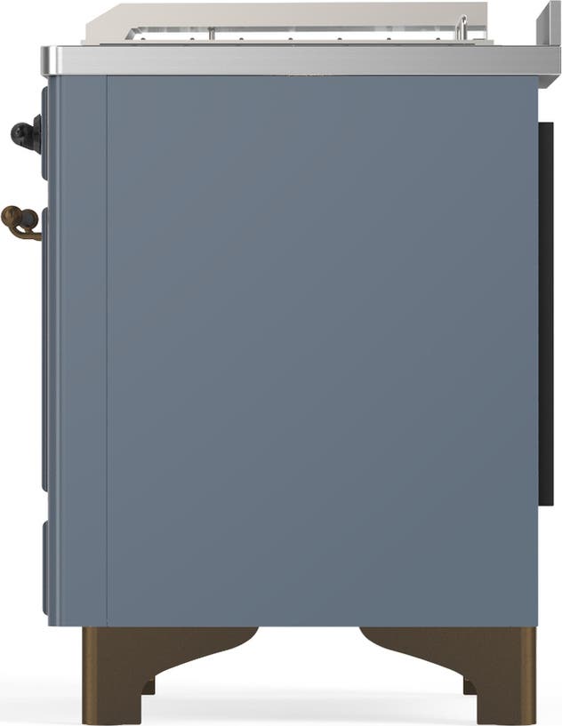 Ilve UM48FSNR3BGB Blue Grey With Burnished Trim, Natural Gas