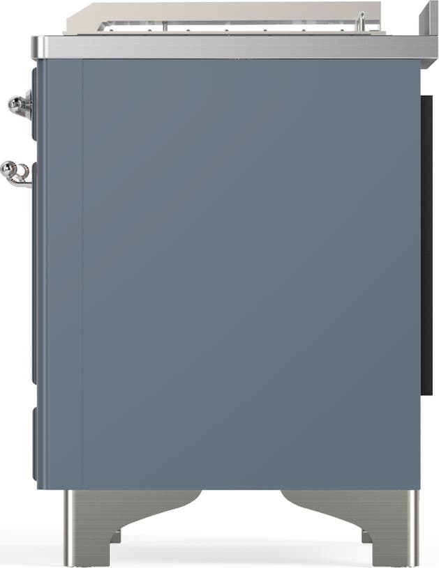 Ilve UM48FSNR3BGCLP Blue Grey With Chrome Trim, Liquid Propane