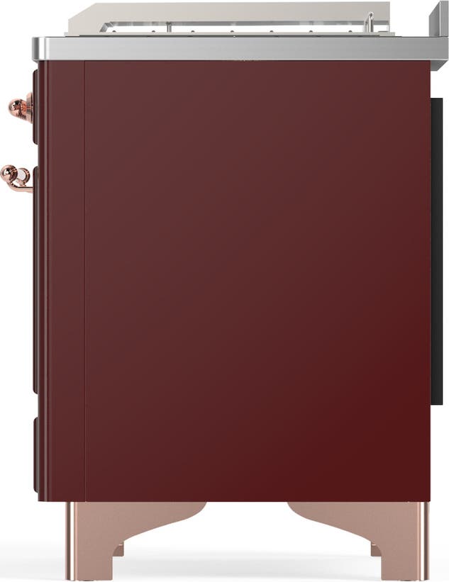 Ilve UM48FSNR3BUP Burgundy With Copper Trim, Natural Gas
